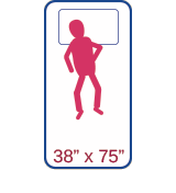 twin size mattress diagram with one child fitting comfortably on the 38 x 75 size